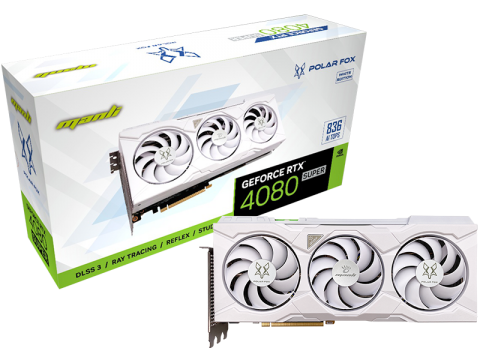 Manli GeForce RTX™ 4080 Super 16GB Polar Fox Triple